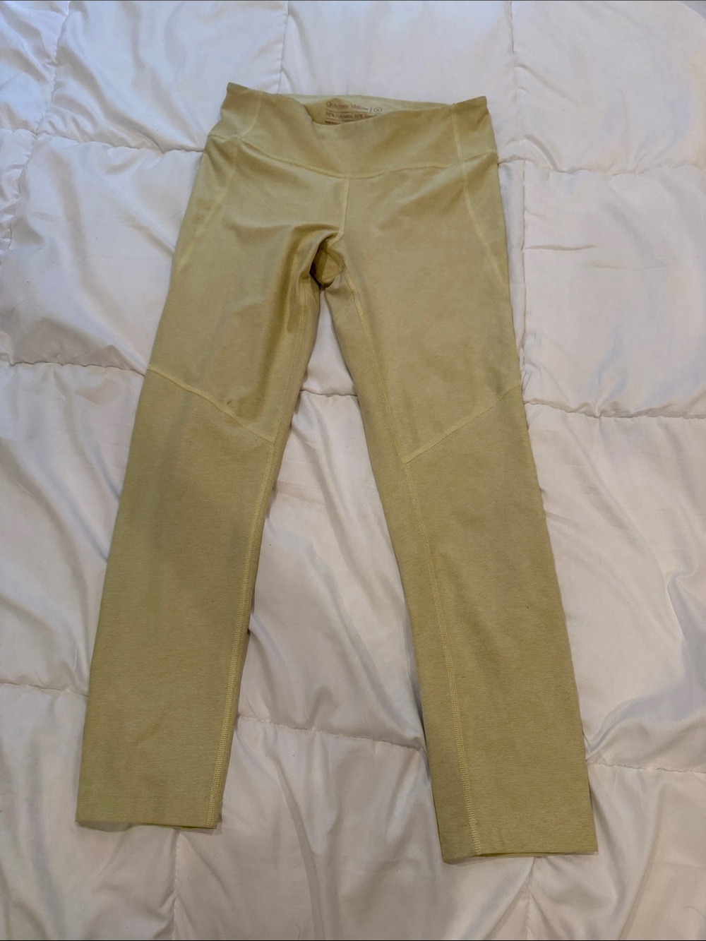 Outdoor Voices Pale Yellow Leggings